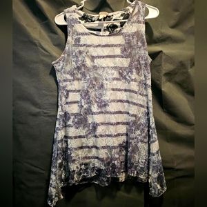 Dressy Sleeveless Lace Blouse